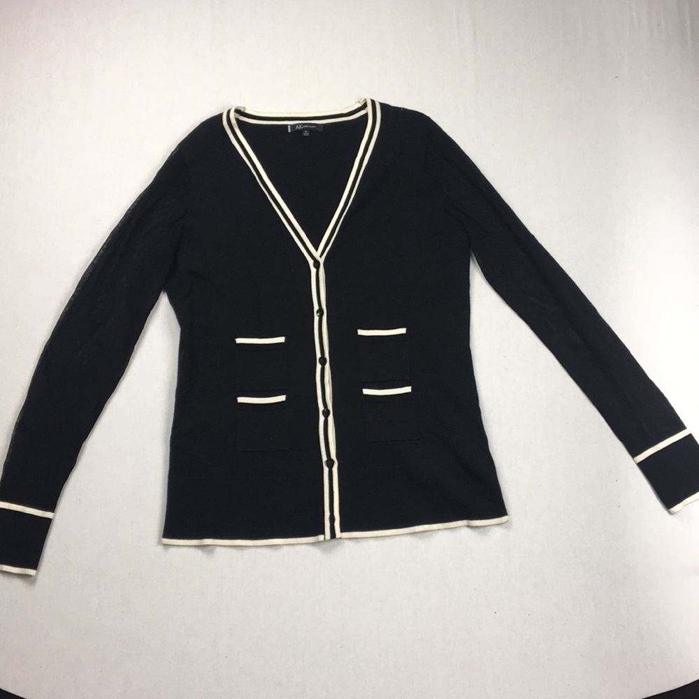 AK Anne Klein black cardigan